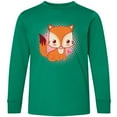 thumbnail image 3 of Inktastic Fox Girl Cute Woodland Animal Long Sleeve Youth T-Shirt, 3 of 5