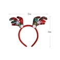 thumbnail image 6 of Girls Dress Christmas Reindeer Headband Red Plaid School Dress 6 Years, 6 of 6