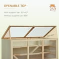 thumbnail image 5 of Pet Playpen PawHut Extra Large Wooden Hamster Cage, Gerbil Cage, and Other Small Animal Habitat, Hamster Habitat with Opening Roof, Hut, Ramps, Natural,Guinea Pig Cage, 5 of 8