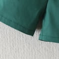 thumbnail image 6 of Baby Boys 2 Piece Summer Outfit Short Sleeve Button Shirt and Solid Color Shorts Set with Elastic Waist for Easter, 6 of 6