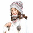 thumbnail image 5 of Qarigey Gorros de invierno para mujer, gorro grueso de terciopelo, máscara protectora para los oídos, gorro para montar, gorro de punto cálido para Type2 NO2 Qarigey CBP053748, 5 of 5