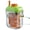 Orange, variant on 2-in-1 Ice Cube Mold Bottle with Straw, Portable Leak-Proof Water Bottle and Press Cube Maker, Silicone Ice Tray Cup for Refreshing Summer Drinks, Travel Companion for Gym and Office