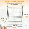 thumbnail image 2 of PRISP 4 Row Ball Cart - High-Capaity Durable Steel Ball Organizer, 2 of 6