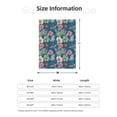 thumbnail image 5 of Rateoe Colorful Flowers Pattern Flannel Throw Blanket, Ultra-soft Blanket for Bed, Couch, Car, Hypoallergenic Anti-pilling blanket-60"x50"(Vertical), 5 of 6