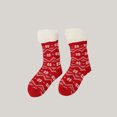 thumbnail image 2 of Kmdttou Womens Wool Socks Winter Warm Women's Christmas Prints Thick Warm Middle Tube Socks Christmas Socks Floor Socks Snow Socks, 2 of 3
