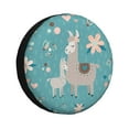 thumbnail image 2 of Balery Teal Mama Llama Tire Covers - Tough Tire Wheel Protector for Truck, SUV, Trailer, Camper, RV -14 inch, 2 of 8