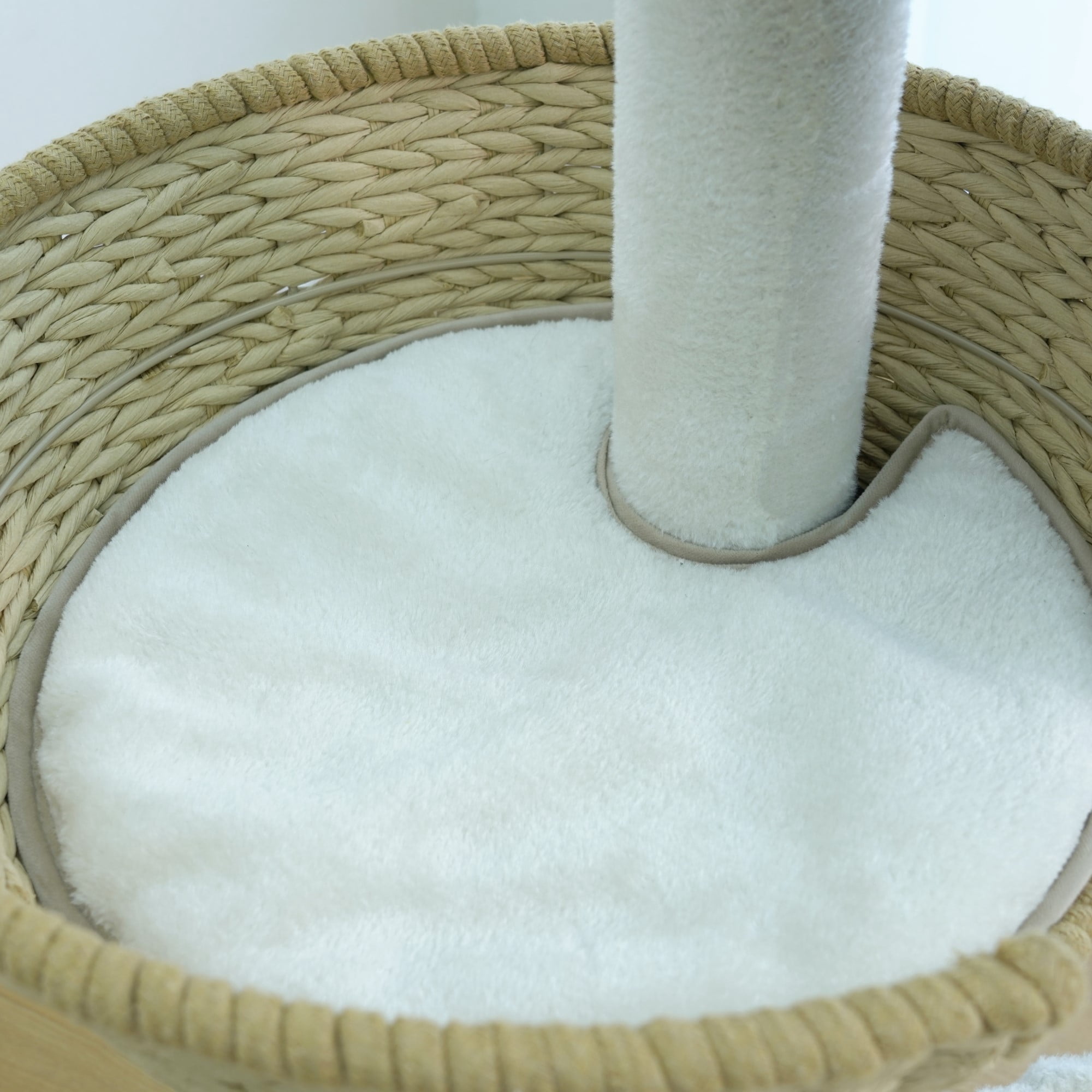 Vibrant Life Medium 5-Level 52" Baskets Cat Tree with Hammock, Beige