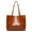 Brown, variant on Jierger Simple Handbag Oil Wax Leather Large Capacity Shoulder Bag for Women Shoulder Purses and Handbags for Men Women Outdoor Travel Work