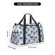 thumbnail image 3 of Fotbe Palm Leaves Bolsa de Viaje con Estampado, Bolsa de Fin de Semana para Mujer con Compartimento para Zapatos, Bolsa de Gimnasio con Bolsillo Húmedo, 3 of 7