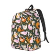 thumbnail image 2 of Balery Roosters and Chicks Vintage Canvas Backpack for Men and Women - Large Capacity, Durable Travel Laptop Bag for School, Work, Hiking, and Outdoor Activities, 2 of 7
