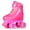 Pink Glitter, variant on Crazy Skates Soda Pop Adjustable Kids Quad Roller Skates with PU Wheels