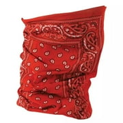 Zan Headgear Motley Neck Tube Red Paisley