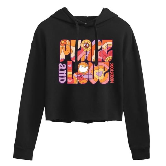 Woodstock -  Cropped Graphic Hoodie