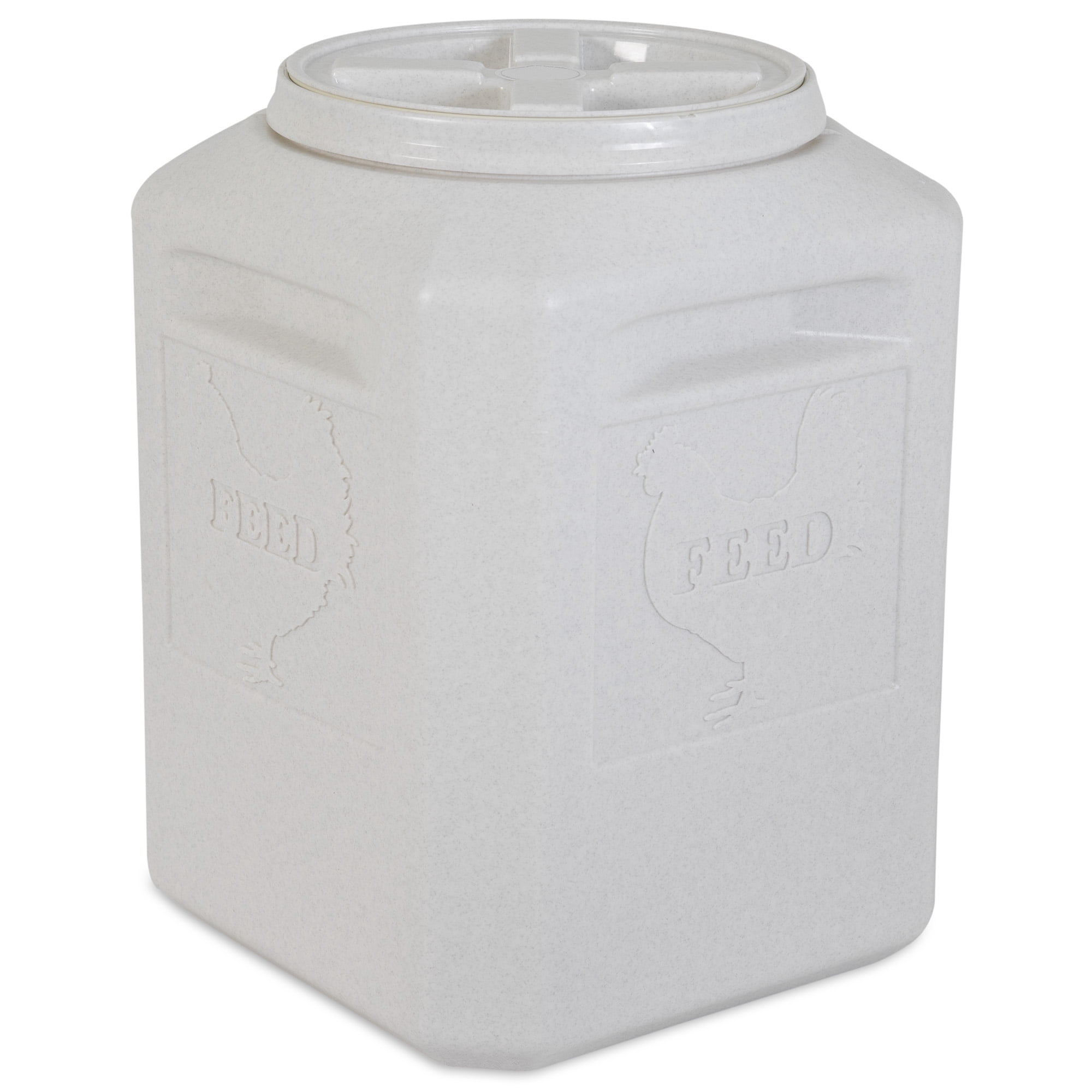 Gamma2 Vittles Vault Airtight Pest Proof Food Safe & BPA Free Chicken Feed Food Storage Container, Gray, 50 Pound Capacity