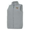 thumbnail image 2 of Women's Antigua  Gray Georgia Tech Yellow Jackets Experience Full-Zip Puffer Vest, 2 of 3