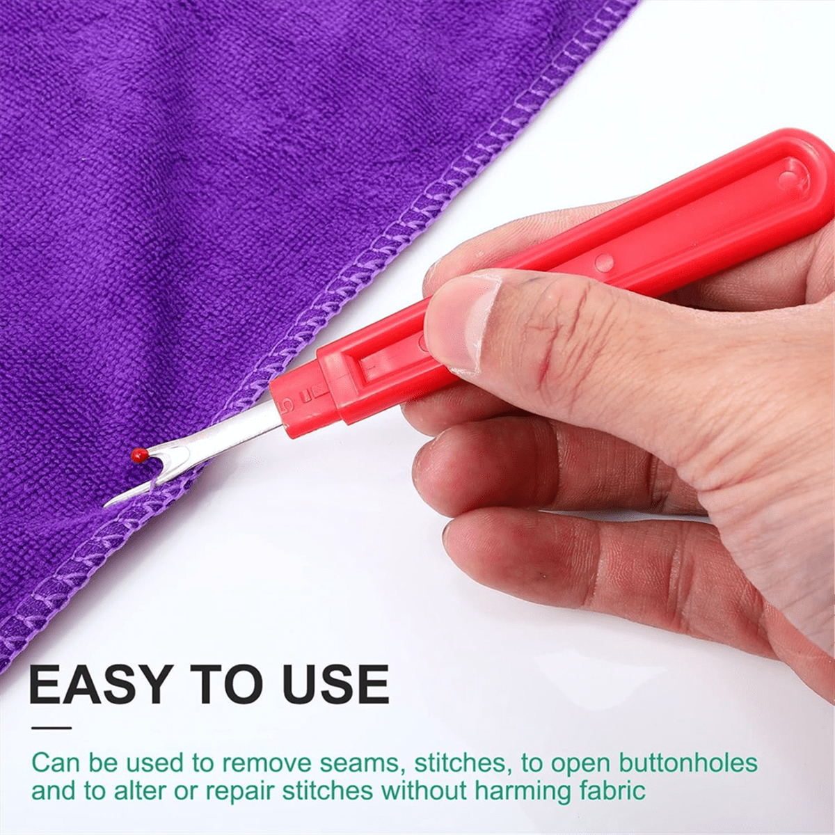 Symkmb 48 Pcs Sewing Seam Rippers Set Handy Colorful Thread Cutter Ripper for Embroidery Clothes Tag Remover Plastic
