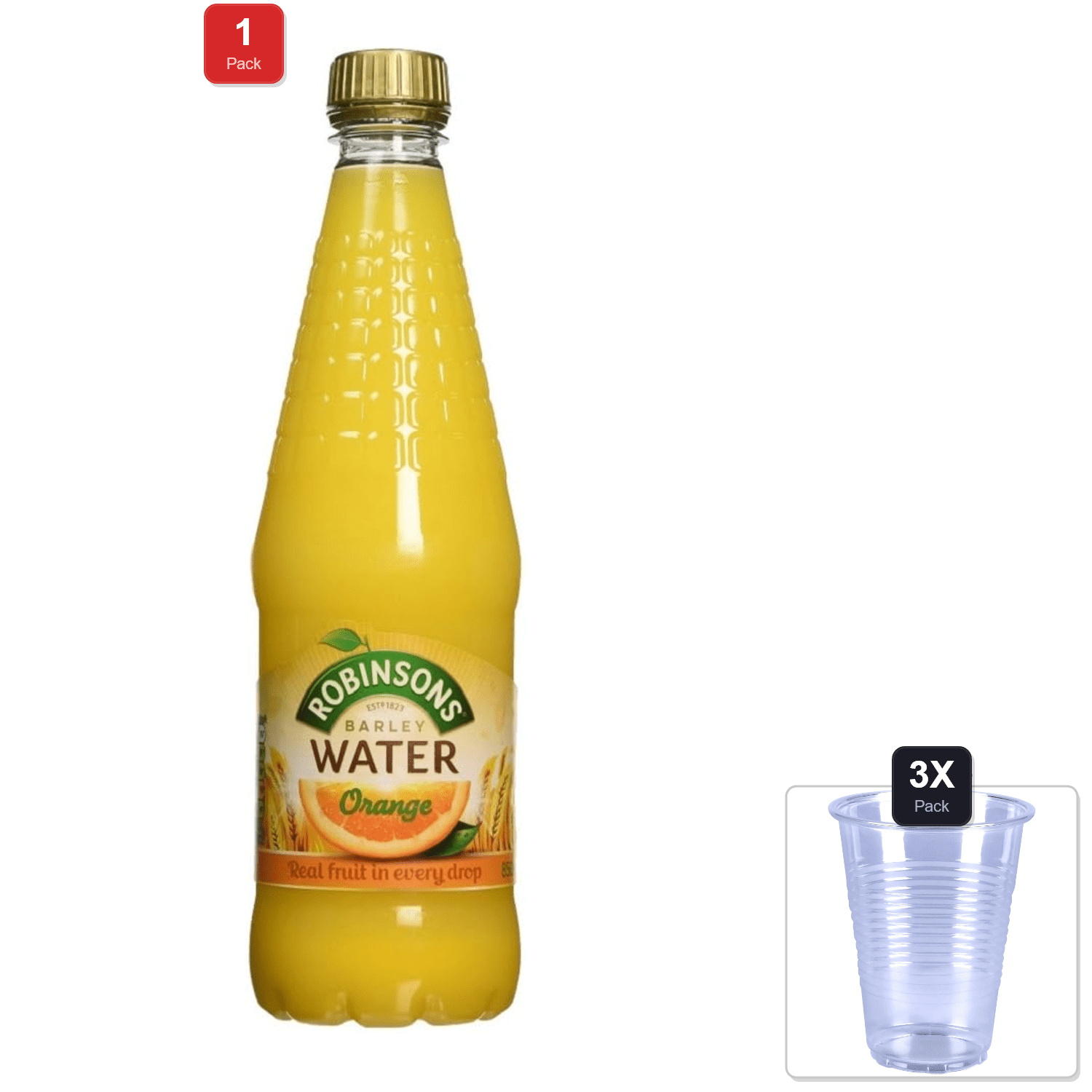 Oasis 100% Orange Juice - Polyethylene, 300ML/Unit, 24 Units/Case