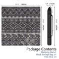 thumbnail image 2 of Premium Boho Mahjong Mat 31.5 Inches, Professional Rubber Game Table Pad Non-Slip and Noise Reducing, Large Mat for Card Games Tile Games and Board Games, 2 of 6