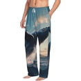 thumbnail image 2 of Daiia Dancing Whale Men's Sleep Pant with Pockets and Drawstring,Pajama Pants-Medium, 2 of 9