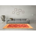 thumbnail image 3 of Ahgly Company Indoor Square Oriental Orange Traditional Area Rugs, 8' Square, 3 of 4