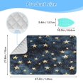thumbnail image 2 of Ironing Mat Portable Ironing Blanket for Table Top Travel Ironing Pad for Washer Dryer 27.6" x 47.2" Small Gold Stars Pattern, 2 of 6