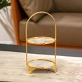 thumbnail image 4 of Iron Cake Stand Decoration Serving Tray Antique Cupcake Holder Display Two-tier Disc, 4 of 8