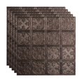 thumbnail image 1 of FASÄDE Traditional 10 Decorative Vinyl 2ft x 2ft Lay in Ceiling Panel in Smoked Pewter (5 Pack), 1 of 5