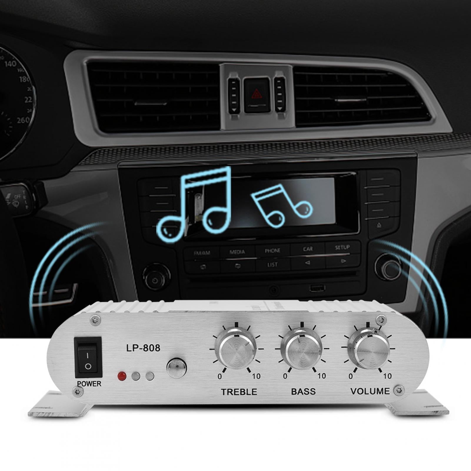 Compact HiFi Bass 2 Channel 20W Audio Power , Car Stereo , High Power