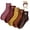 Red, variant on 10 Pairs Women’s Cozy Bear Crew Socks with Storage Bag – Warm Cotton Blend, Soft & Breathable, Neutral + Warm Festive Colors, Everyday Comfort for Winter Wear