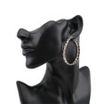 thumbnail image 2 of Pendientes Mujer Bambú Grandes Oro Rosa, 2 of 2