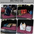 thumbnail image 3 of Binienty Hot Pink Leopard Print Rear Trunk Cargo Liner, Anti-Skid Backing Universal Fit 29" x 39" Trunk Protective Mat, Durable Stylish Car Interior Accessories for Sedan SUV, 3 of 7