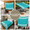thumbnail image 6 of Teal Striped Large Tapestry for Bedroom Wall Hanging Tapestry,Luxurious White Stripes Modern Abstract Art Ceiling Backdrop Tapestries Poster Blanket Wall Decor for Teens Room Living Room 85" x 90", 6 of 8