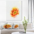 thumbnail image 1 of Beautiful Yellow Watercolor Flower - Floral Canvas Art Print, 1 of 4