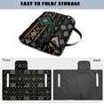 thumbnail image 5 of COEQINE Quilted Golf Cart Seat Cover, Folds Like a Bag with Handle for Easy Carry, Universal Fit 51.2"x30.3" for EZGO Yamaha Club Car 2-Seaters, 4 Pockets, Southwest American Tribal Blue Black, 5 of 8
