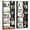 Black, variant on Costway 1 PCS 6-tier Bookshelf Tall Display Shelf with 11 Open Shelves 2 Anti-tipping Kits Black