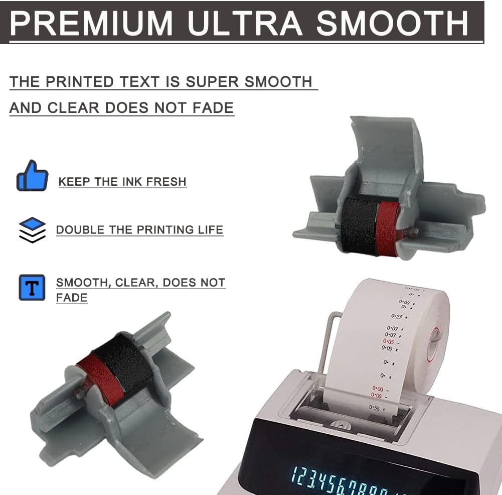 UKLL-6 Pack Compatible Calculator Ribbon Replacement for Casio hr - Main Image