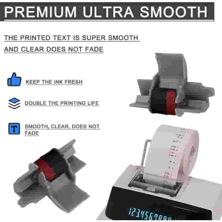 UKLL-6 Pack Compatible Calculator Ribbon Replacement for Casio hr