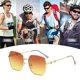 thumbnail image 5 of Gafas de sol cuadradas retro para tiro callejero, gafas de sol de moda con montura grande, hechas de metal, 5 of 5
