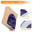 thumbnail image 5 of Yayeee Napkin Holder for Table Set of 2 Kitchen Paper Tissue Organization, Purple Waves Pattern, 5 of 8