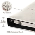 thumbnail image 3 of FORMRS 3 Ring Photo Album 4"x6" Self Adhesive Large Capacity PU Leather Cover, Red Flower, 3 of 8