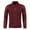 Burgundy, variant on Herrnalise New Fashion Casual Autumn And Winter Men's Long Zipper Sweater Sleeve Thin Velvet Sweater Coat Men Burgundy