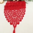 thumbnail image 4 of 33*183, Camino de Mesa Rojo Rojo, Camino de Mesa Tejido FainFun, Decoración de Mesa Vintage, Camino de Mesa Rectangular de Tela Navideña, para Decoración de Mesa de Boda, Bautismo, Comunión, 4 of 5