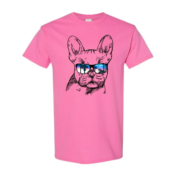 Inktastic French Bulldog Portrait with Sunglasses T-Shirt