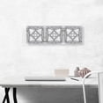 thumbnail image 2 of ARTCANVAS Art Deco Black Geometric Lines on White Panoramic Canvas Art Print - Size: 36" x 12" (0.75" Deep), 2 of 9