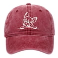 thumbnail image 1 of Visor Hat for Outdoor Casual Use - Washed Baseball Cap with Subtle French Embroidery Craftsmanship and Everyday Comfort, 1 of 3