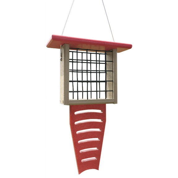 JCs Wildlife Recycled Single Suet Feeder Tail Prop Birdfeeder w/ Free Shipping