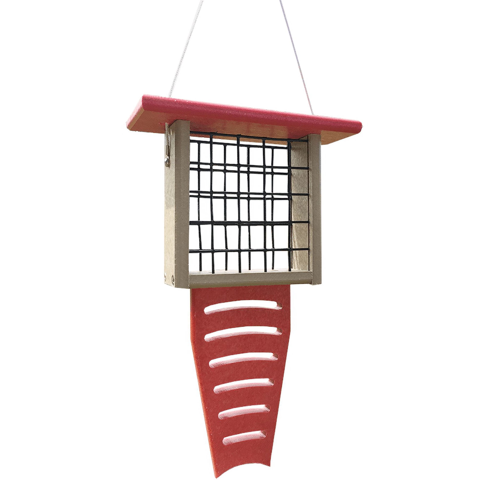 JCs Wildlife Recycled Single Suet Feeder Tail Prop Birdfeeder w/ Free Shipping