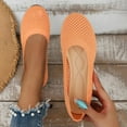 thumbnail image 2 of VNKIDY Versatile Women Shoes Ballerina On Shoes Non- Knitted Trainers Comfortable Breathable Summer Sporty Flat Shoes Comfort Solid Color Autumn Shoes, 2 of 6