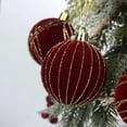 thumbnail image 3 of Christmas Ball Ornaments! Fwttom Christmas Tree Decorations Ball Ornaments, 16 PCS Velvet Christmas Balls Flocked Christmas Tree Ornaments Plastic Balls Xmas Decorative Hanging Ornaments, 3 of 7