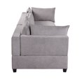thumbnail image 4 of Contemporary Home Living 10' Lava Gray Modern Style Fabric Sofa Couch, 4 of 6